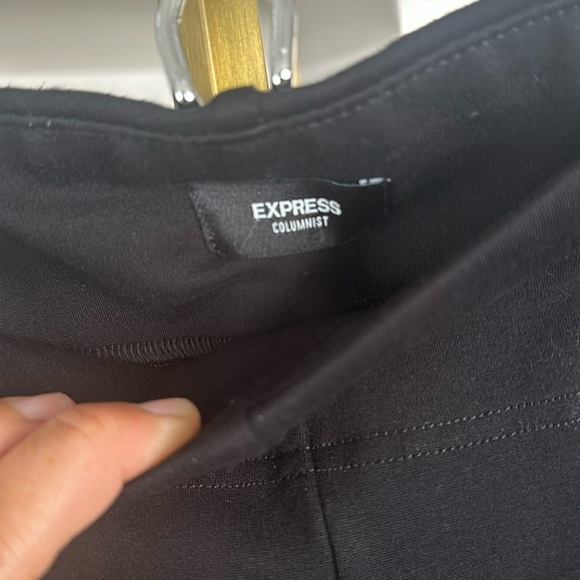 Express, columnist, midrise, black, elastic waist - Picture 4 of 7